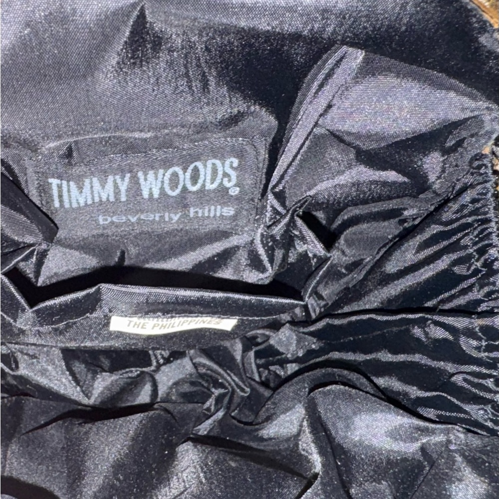 Timmy Woods Gold/Black Santa Purse - Picture 5 of 10